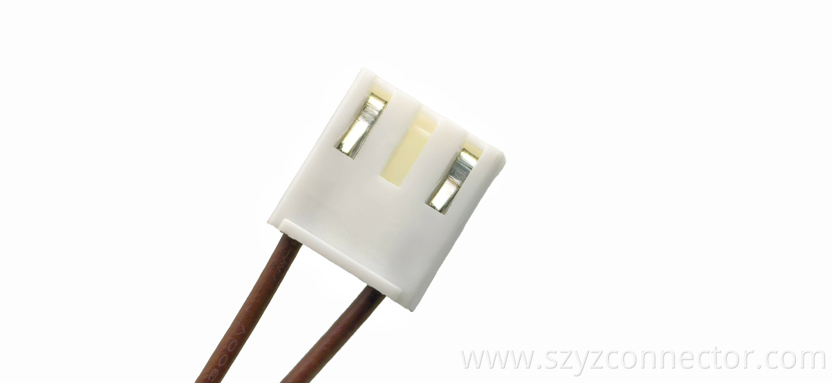 Single-Ended Crimped VH3.96 Terminal Wire Center Empty Pin Brown L200mm 3P